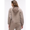 Peloton Women's Waffle Snap Pull Over Hoodie, Taupe Grey - 3 of 4