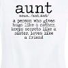 Women's - Instant Message - Aunt Defintion Short Sleeve Graphic T-Shirt - 2 of 4