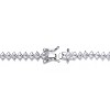 Guili Sterling Silver Heart Shaped Clear Cubic Zirconia Tennis Bracelet, Stunning Design with Sparkling Stones for a Romantic, Elegant Look - 2 of 3