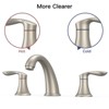 COZONY 3 Hole Bathroom Sink Faucet, Pop Up Drain with Hot Cold Water Lines - 4 of 4