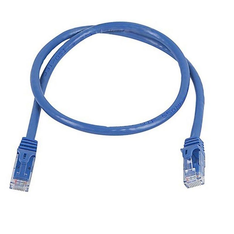 Monoprice Cat6 Ethernet Patch Cable - 2 Feet - Blue | Network Internet Cord - RJ45, Stranded, 550Mhz, UTP, Pure Bare Copper Wire, 24AWG - Flexboot, 4 of 7