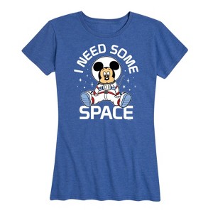 Women's - Disney - Mickey I Need Some Space Short Sleeve Graphic T-Shirt - 1 of 4