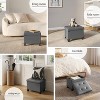 StorageBud Storage Ottoman for Bedroom End of Bed, Faux Leather Storage Bench, Large Storage Ottoman Bench, Entryway Bench with Storage - 4 of 4