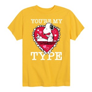 Boys' - Peanuts - You're My Type Short Sleeve Graphic T-Shirt - 1 of 4