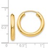 Black Bow Jewelry 3mm x 20mm 14k Yellow Gold Polished Endless Tube Hoop Earrings - 4 of 4