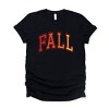 Simply Sage Market Varsity Fall Ombre Short Sleeve Tee - L - Black - 2 of 4