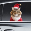 Collections Etc Peel-and-Stick Santa Cat Reusable Window Decal - 2 of 2