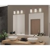 Progress Lighting Replay Collection 3-Light Bath Vanity, Polished Nickel, Shade Included - 4 of 4