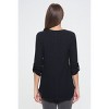 WEST K Women's Nora Ultrasoft V-neck Tunic with Long Sleeves and Front Seam Detail - 3 of 4