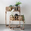 Storied Home Handmade Woven Rattan Planters, Natural, Set of 2 - 3 of 4