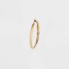 Graduated Tube Hoop Earring Set 3pc - Wild Fable™ Gold: Metallic Jewelry, Nickel-Free, Saddleback Closure, 2.83" Length - 2 of 2