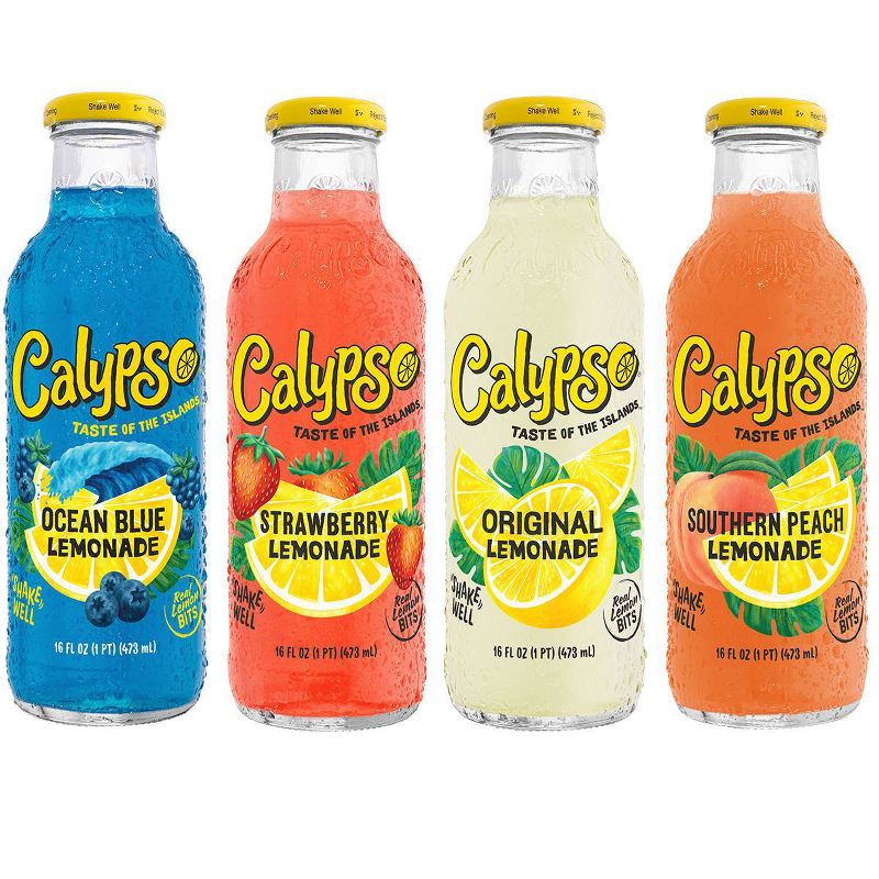 Calypso Ocean Blue Lemonade - 16 Fl Oz Glass Bottle : Target