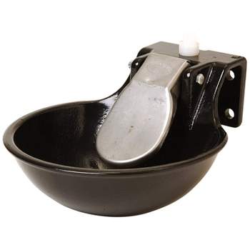 Little Giant 77 Cast Iron Farmhouse Agricultural Automatic Stock Waterer for Horses, Cattle, Sheep, Pigs, and Other Livestock, Black