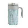 Byo 20 Oz Stainless Steel Insulated Mug, Reusable Drinkware with Handle, Leak-Proof Lid, Wide Mouth Opening, Thermal Commuter Cup (White Wood) - 2 of 3