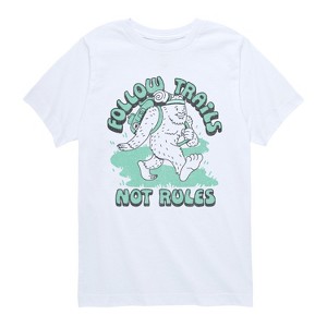 Boys' - Instant Message - Follow Trails Not Rules Short Sleeve Graphic T-Shirt - 1 of 4