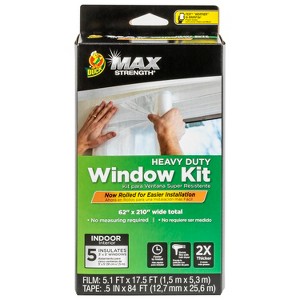 Duck 62" x 210" 5pk Max Strength Indoor Window Films - 1 of 4