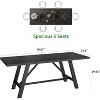 SAINTCY  70.8" Long Rectangular Wooden Dining Table for 6-8 People, Iron Frame - Perfect for Home Spaces - 2 of 4