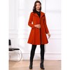 INSPIRE CHIC Women's Velvet A-Line Steampunk Double Breasted Winter Trench Coats - 4 of 4