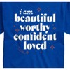 Men's - Instant Message - Beautiful Worthy Confident Loved Short Sleeve Graphic T-Shirt - 2 of 4