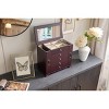 Stufurhome Solid Wooden Jewelry Box with Mirror & 4 Drawers for Rings, Earrings, Necklaces, Bracelets,White - 3 of 4