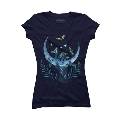 Junior's Design By Humans Moth - Hand By EpisodicDrawing T-Shirt