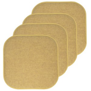Alexis Memory Foam No Slip Back 16" x 16" Chair Pad Cushion by Sweet Home Collection® - 1 of 4