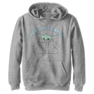 Boy's Star Wars The Mandalorian The Child Precious Cargo Pull Over Hoodie - 1 of 3