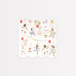 Meri Meri Animal Friends Small Napkins (Pack of 16) - 1 of 2