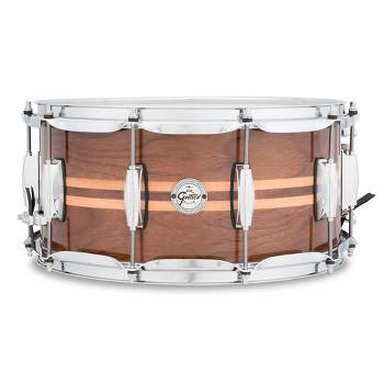 Gretsch Drums Silver Series Walnut Snare Drum with Maple Inlay 14 x 6.5