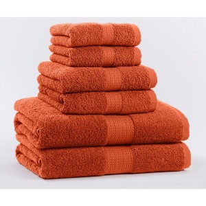BrylaneHome BH Studio 6 Piece Bath Towel Set - 1 of 3