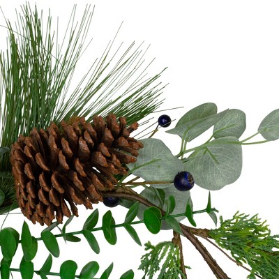5ft Green Eucalyptus Pine Cone Artificial Christmas Garland