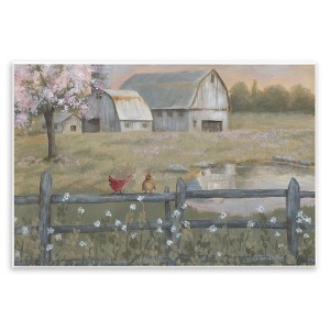 Stupell Industries Blossoming Trees Country Farm, 15" x 10" - 1 of 4