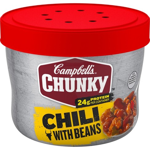 Campbell's Chunky Chili With Beans Microwaveable Bowl - 15.25oz : Target
