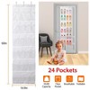 iMountek "24-Pocket Over-the-Door Shoe Rack Organizer, 6-Layer Hanging Storage for Shoes, Slippers & More"White - 4 of 4