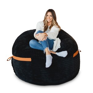 Big Joe Bean Bag Chair with Removeable Cover, Foam Filled, Multiple Sizes and Fabrics, All Ages - 1 of 4
