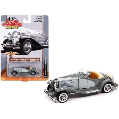 1935 Duesenberg SSJ Speedster Dark Gray and Light Gray 1/64 Diecast Model Car by Racing Champions
