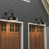 Dewdrop Outdoor Wall Light, Industrial Farmhouse Black Metal Sconce with Dome Shade for Porch Garage Entryway - 4 of 4