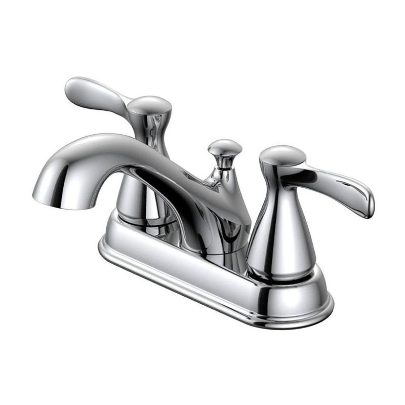 OakBrook Chrome Two-Handle Bathroom Sink Faucet 4 in. (Model # 67297W), 1 of 2