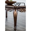 Sapphtopaz 53" Elegant Coffee Table with Curved Legs Rectangle Wood Dining Table with Carved Details Home Decor Coffee Bar for Living Room - 2 of 4