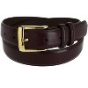 CTM Men's Leather Gold Buckle Belt - 4 of 4