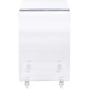 Rollins Acrylic Bar Cart - BCT8006A - Clear - Safavieh - 1 of 4