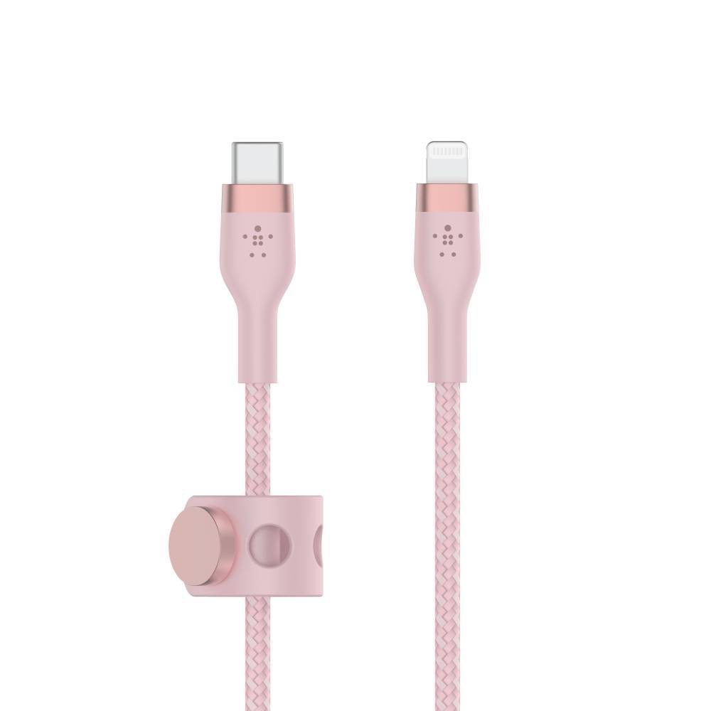 Photos - Headphones Belkin 6.6' BoostCharge Pro Flex USB-C Lightning Connector Cable + Strap  