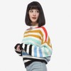 Anna-Kaci Women's Striped Knit Sweater with Crew Neck and Long Sleeves - 4 of 4