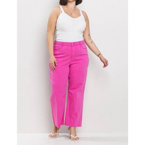 Women's High Rise Straight Leg Cropped Jeans - sneak peek - 1 of 4