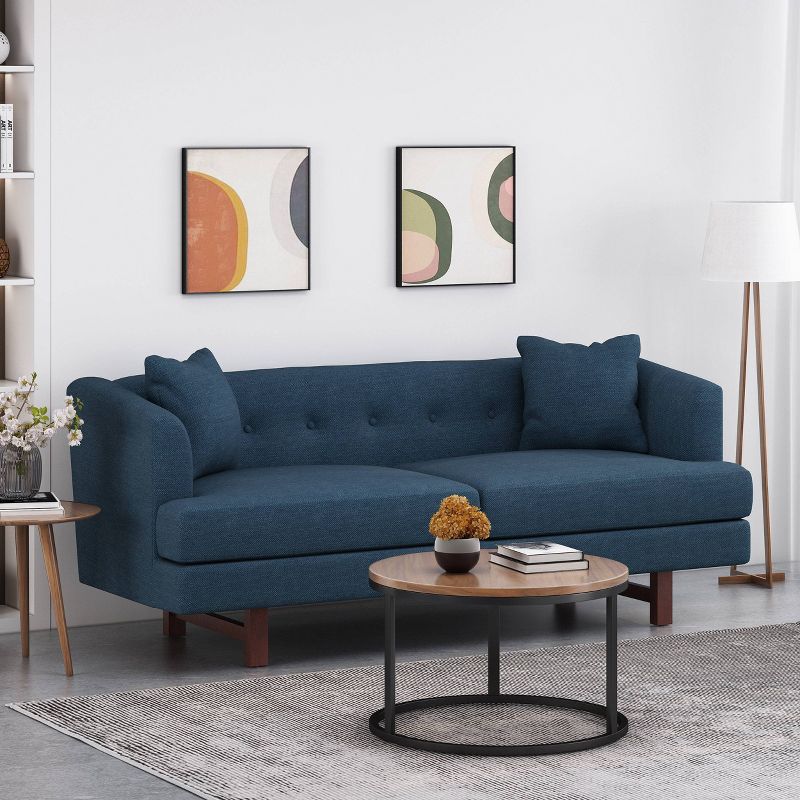 Mableton Mid-Century Modern Upholstered 3 Seater Sofa - Christopher Knight Home, 3 of 11