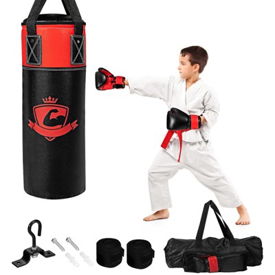 SPRING PARK 8Pcs/Set Fitness Training Punch Bag Filled Kick Hanging Boxing  Set Heavy MMA Punching Training Pads