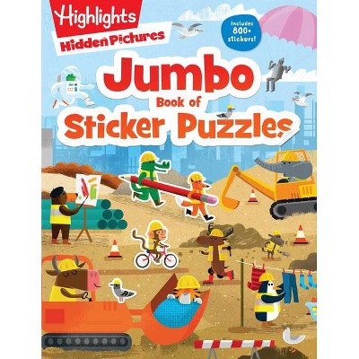 Jumbo Book of Sticker Puzzles - (Highlights Jumbo Books & Pads) (Paperback)