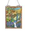 Chloe Lighting Almos Tiffany-Glass Floral Window Panel 18x24 - 2 of 3