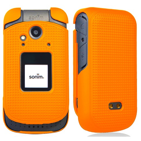 Nakedcellphone Hard Case for Sonim XP3 Flip Phone (XP3800) - Orange