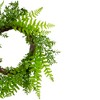 Northlight Fern Leaf Artificial Springtime Wreath, Green - 18-Inch - 3 of 4